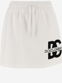 Dolce & Gabbana Cotton Blend Skirt With Logo