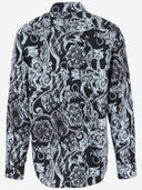 Versace Cotton Shirt With Baroque Print