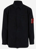 44 Labelgruppe Baumwoll -Denim -Hemd mit Logo