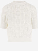 Balmain Monogrammed Knit Pullover