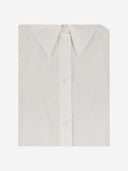 Off White Cotton Poplin Chemisier