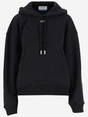 Off White Logo Cotton Hoodie