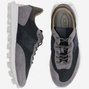 Tod's Tod's 1 T Suede And Fabric Sneakers