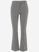 Ql2 Donna Checked Flared Pants