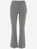 Ql2 Donna Checked Flared Pants