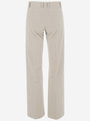 Ql2 Donna Stretch Cotton Wide Leg Pants