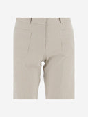 Ql2 Donna Stretch Cotton Wide Leg Pants