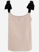 Chloè Wool And Silk Top With Bow Detail
