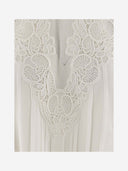 Chloè Silk Blusa con bordado