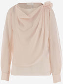 Chloè Top con escote en bote