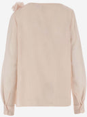 Chloè Top con escote en bote