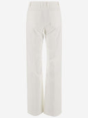 Ql2 Donna Stretch Cotton Wide Leg Pants