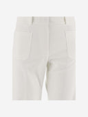 Ql2 Donna Stretch Cotton Wide Leg Pants