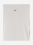 Felpa di cotone bianca con logo