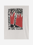 Palm Angels Cotton T Shirt With Graphic Print And Logo