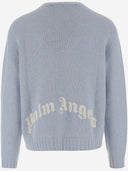 Palm Angels Wool Blend Sweater With Logo