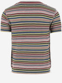 Maison Margiela T-shirt en coton avec motif rayé