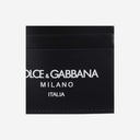 Dolce & Gabbana Calfskin Leather Card Holder With Logo