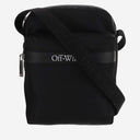 Off White Black Nylon Bag mit Logo