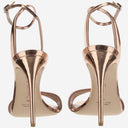 Giorgio Armani Laminated Leather Heeled Sandals