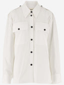 Khaite Cotton Shirt With Contrasting Buttons