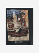 Palm Angels Cotton T Shirt With Graphic Print And Logo
