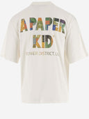 A Paper Kid Cotton T Shirt With Logo