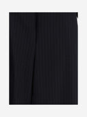 Khaite Wool Blend Pinstripe Palazzo Pants