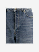 Jeans de mezclilla de algodón de ganso dorado