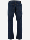 Off jeans in denim di cotone bianco