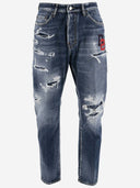 Dsquared2 cotton zerrissene Jeans