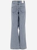 Dżinsy z bawełny Coperni Flerowane dżinsy