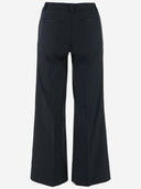 Ql2 Donna Stretch Cotton Flared Pants