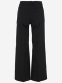 Ql2 Donna Stretch Cotton Flared Pants