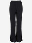 By Malene Birger Ribbed Cotton Blend Pants