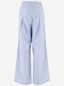 Pantaloni di cotone a strisce scarkpark