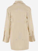 Blumarine Satin Chemisier Dress