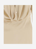 Blumarine Satin Chemisier Dress