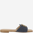 Pinko Flat Leather Sandals