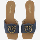 Pinko Flat Leather Sandals