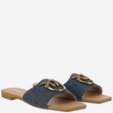 Pinko Flat Leather Sandals