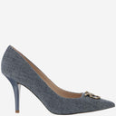Pinko Denim Pumps With Logo
