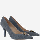 Pinko Denim Pumps With Logo