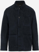 Giacca in pelle scamosciata Yves Salomon