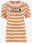 T-shirt en coton à rayures Patou avec logo