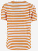 T-shirt en coton à rayures Patou avec logo
