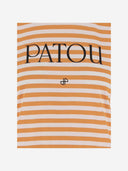 T-shirt en coton à rayures Patou avec logo
