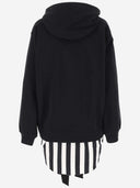 Patou Hoodie With Poplin Insert And Logo