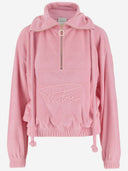 Patou Cotton Sweatshirt med preget Patou -signatur