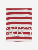Patou Cotton T Shirt With Logo Striped Pattern